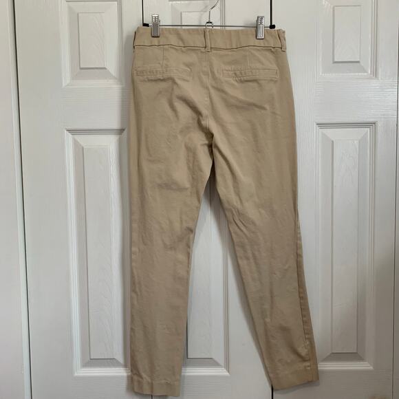 Old Navy Pixie ankle Rolled Oats tan neutral pants size 4 - Picture 5 of 8